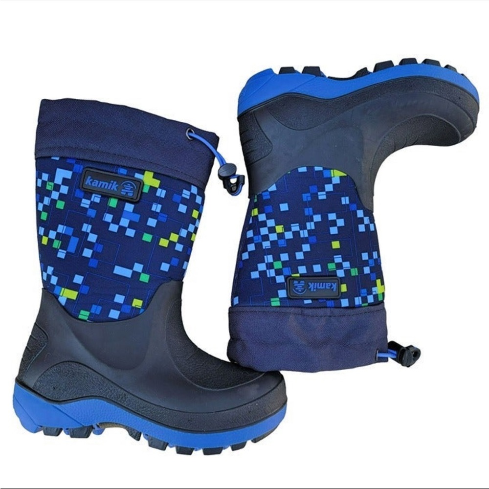 Kamik Storin2 Youth Blue Waterproof Impermeable Snow Boots Size 11.